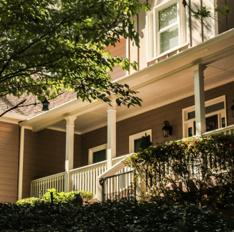 Residential home with warm-toned exterior siding by Nelson Exteriors in Marietta, GA